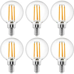 40-Watt Equivalent G16.5 Household Indoor LED Light Bulb in Warm White (6-Pack)
