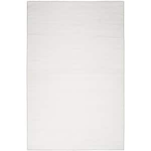 Washable Essentials Ivory Grey 5 ft. x 7 ft. All-over design Contemporary Area Rug