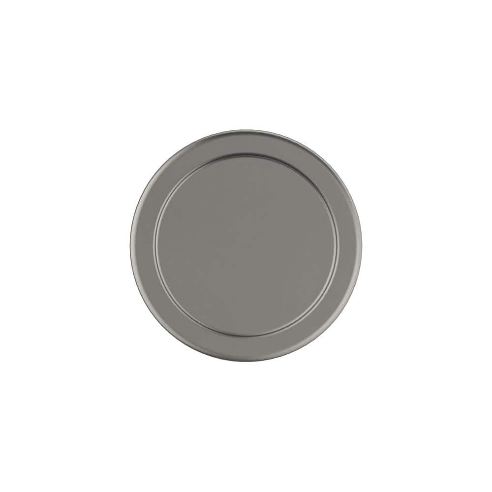 Satin Nickel Round Cabinet Knob with Mounting Hardware