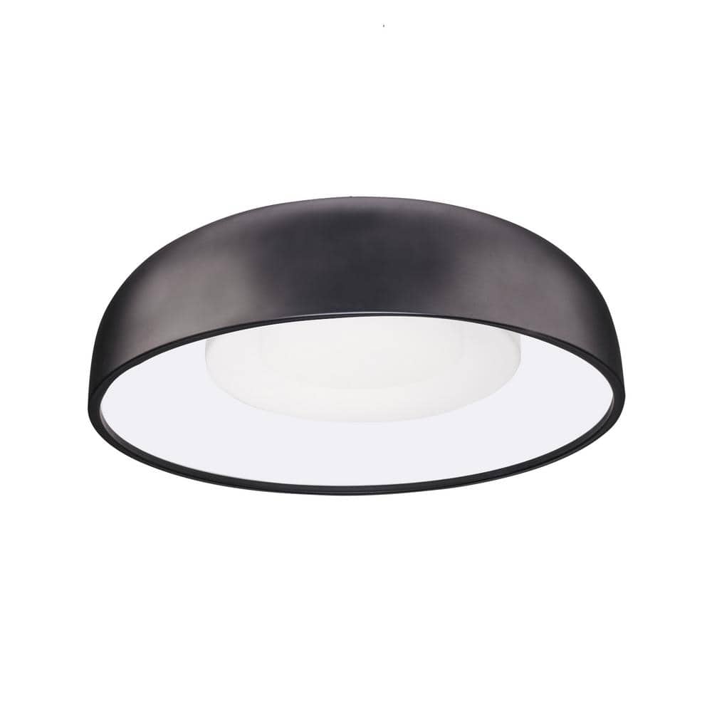 Beacon 20 in. 1 Light 24-Watt Black Integrated LED Flush Mount price history on PriceWatchPro