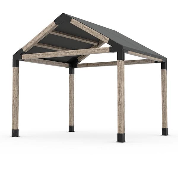 TOJA GRID 12 ft. x 12 ft. Grid 30 Single Pergola Kit with Water Repellant Top, for 6x6 Wood