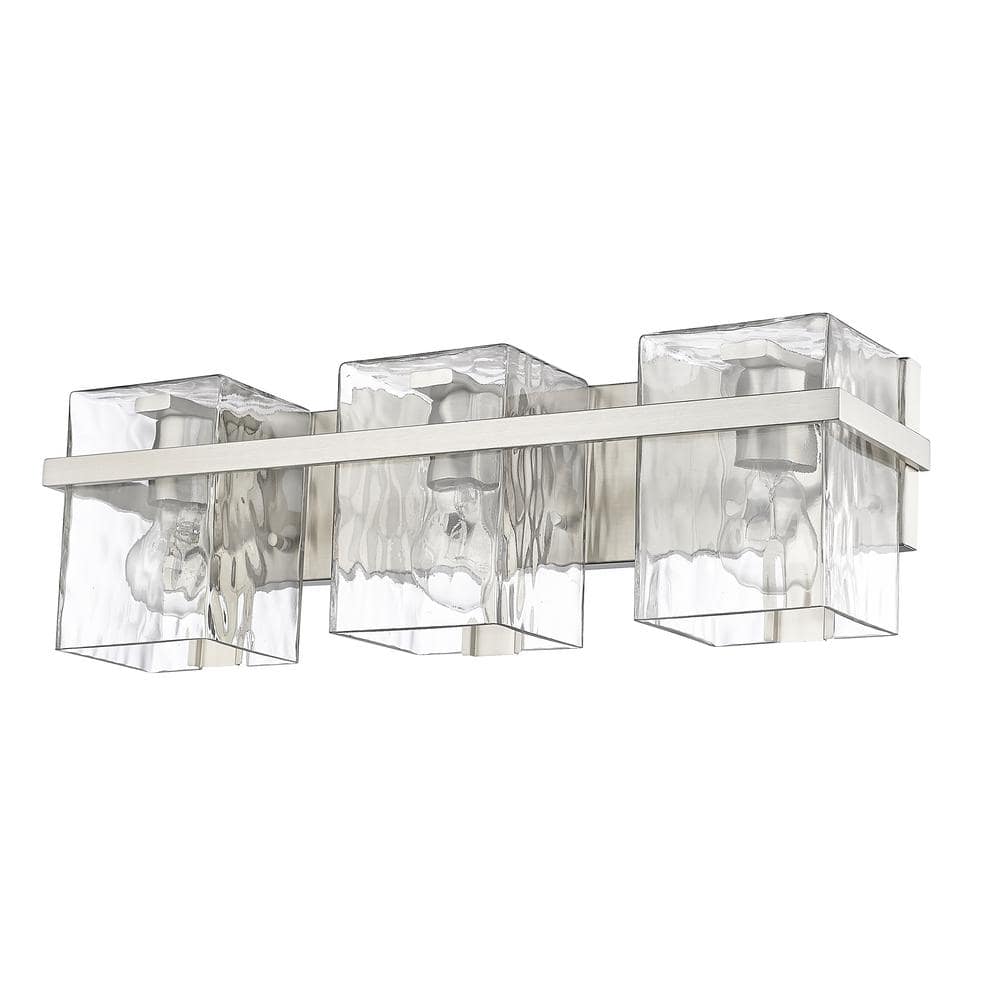 Bennington 22.25 in. 3-Light Brushed Nickel Vanity Light