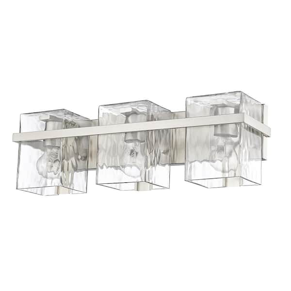 Unbranded Bennington 22.25 in. 3-Light Brushed Nickel Vanity Light