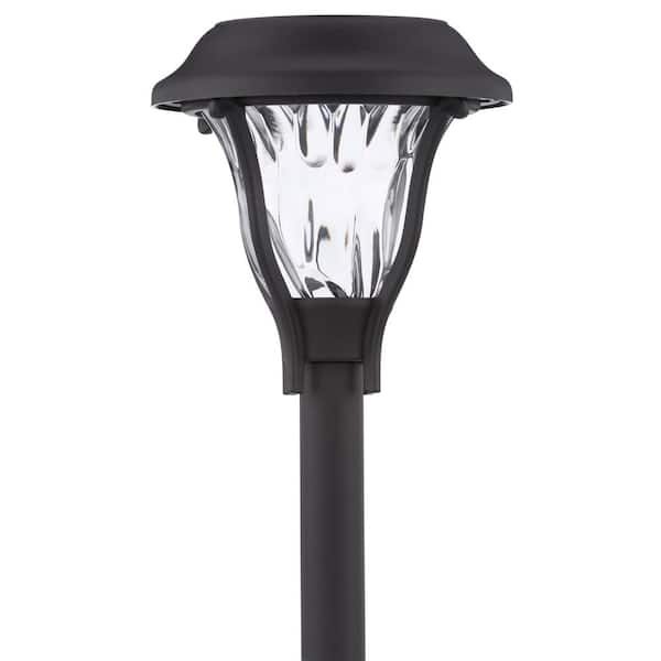 Hampton Bay Solar Remington Bronze Outdoor LED Landscape Path Light 6 ...