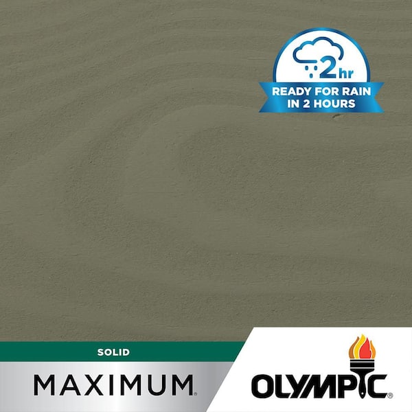 Olympic Maximum 1 gal. SC-1060 Phoenix Fossil Solid Color Exterior Stain and Sealer in One