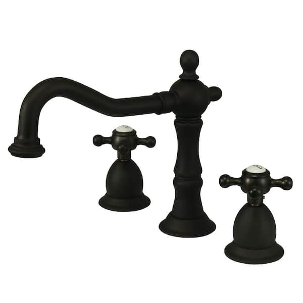 Kingston Brass Heritage 8 in. Widespread 2-Handle Bathroom Faucet in Oil Rubbed Bronze