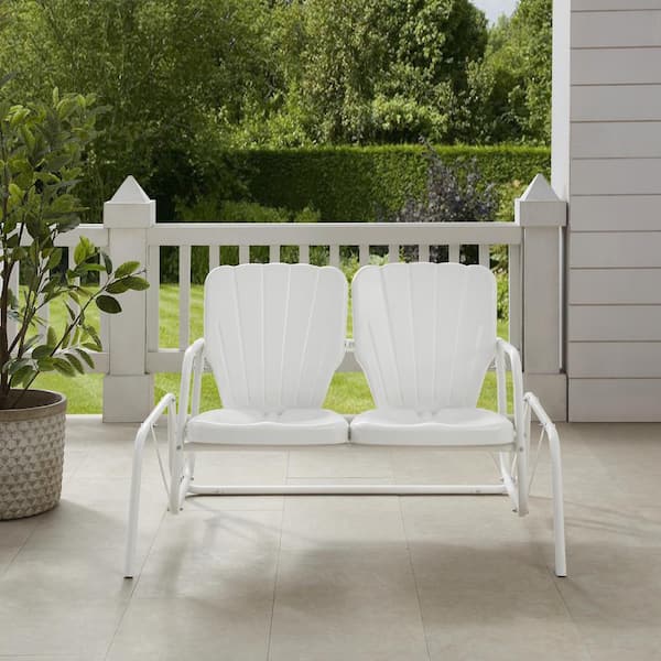 White on sale porch glider