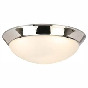 13 in. Chrome LED Flush Mount