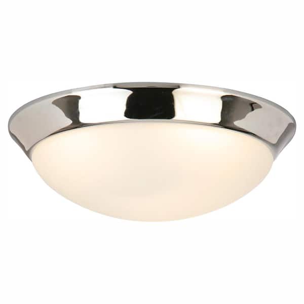 Chelwood 13 in. Chrome Selectable LED Flush Mount