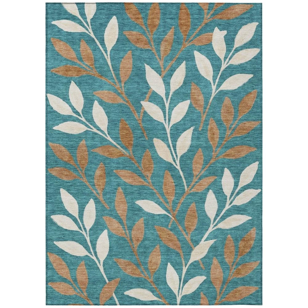 Chantille Machine Washable Indoor/Outdoor Abstract ACN3033 Teal 8 ft. x 10 ft. Area Rug price history on PriceWatchPro