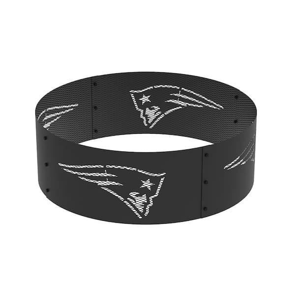 Blue Sky Outdoor 36 in. New England Patriots Decorative Steel Round Fire Ring