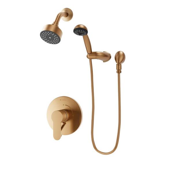 Symmons Identity 1Handle Wall Mounted Shower Trim Kit with Hand Shower in Brushed Bronze 2.0