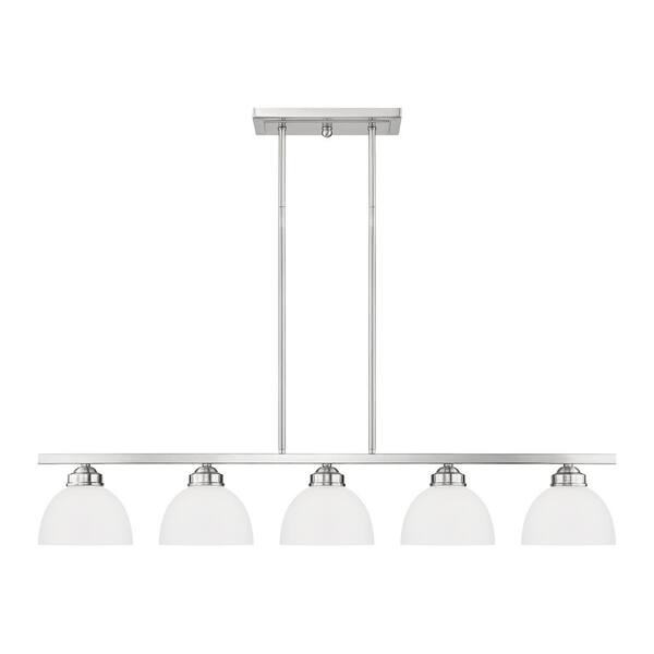 AVIANCE LIGHTING Stonecrest 5-Light Brushed Nickel Linear