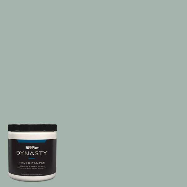 BEHR DYNASTY 8 oz. #460E-3 Smokey Slate Satin Enamel Stain-Blocking ...