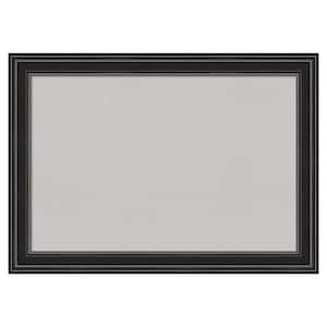Ridge Black Framed Grey Corkboard 42 in. x 30 in. Bulletin Board Memo Board