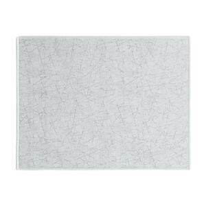 18 in. x 24 in. White Super-Absorbent Washable Cotton Large Dish Thin Drying Mat