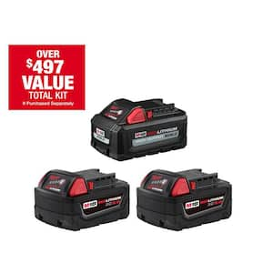 M18 18-Volt Lithium-Ion (1) High Output 6.0Ah Battery and (2) 5.0Ah Battery (3-Pack)