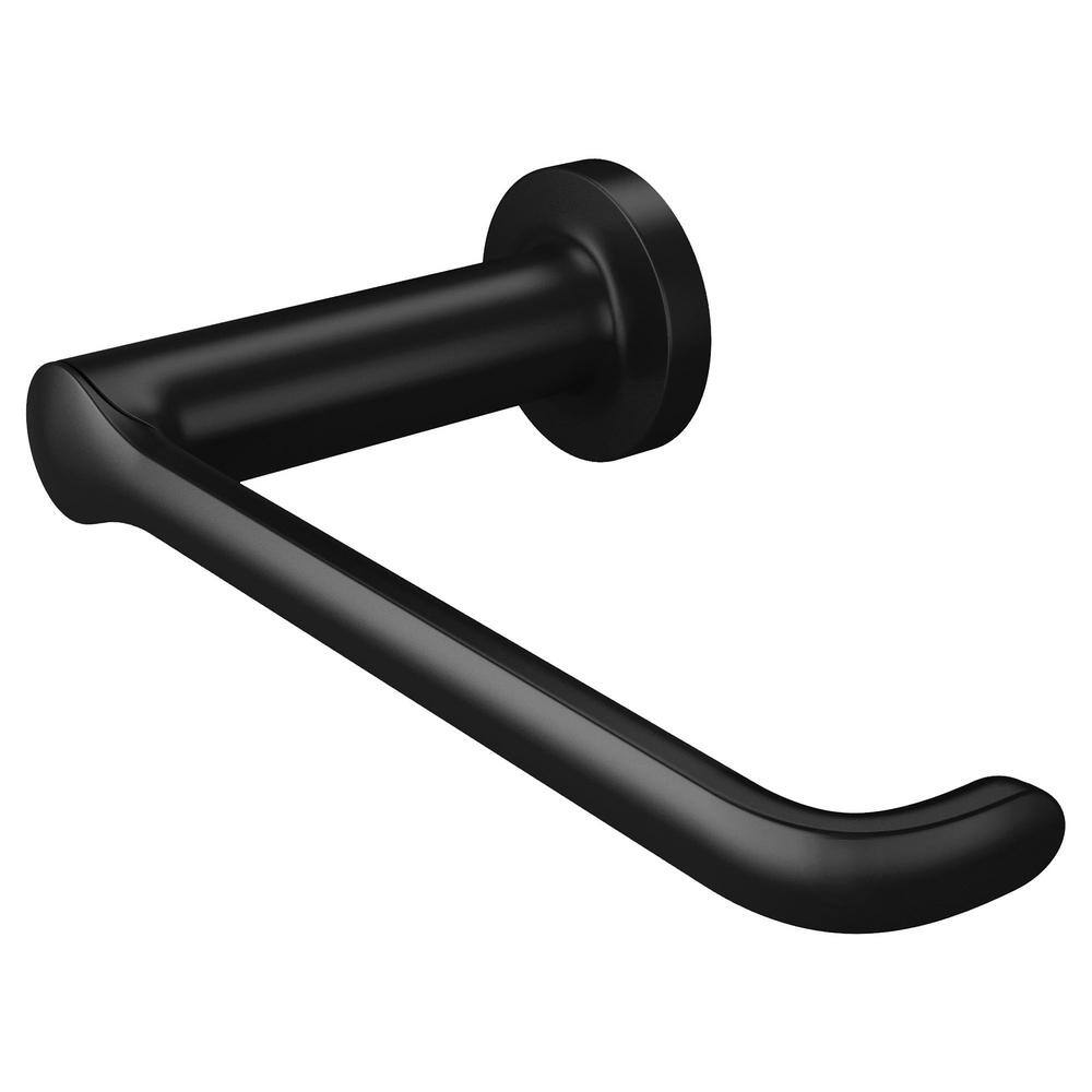 Matte Black Metal Wall Mounted Toilet Paper Holder