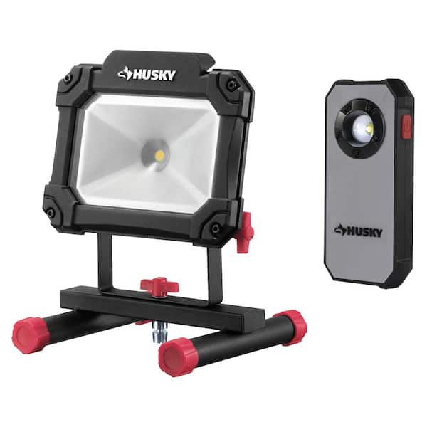 Husky 1 500 Lumen Portable Worklight and 300 Lumen Pocket Light 2