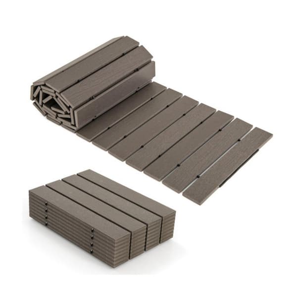 95 in. x 17 in. Roll Out Garden Walkway with Handle, Metal Wire Connection and Non-Slip Surface