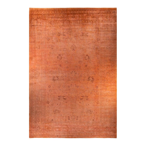 Fine Vibrance One-of-a-Kind Orange 17 ft. 10 in. x 12 ft. 3 in. Handmade Area Rug