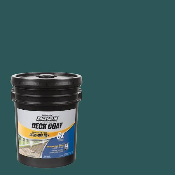 Rust-Oleum RockSolid 5 gal. Tile Green Exterior 6X Deck Coat