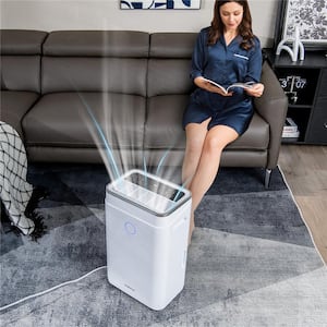 60-Pint Dehumidifier for Home and Basements 4000 Sq.ft. w/3-Color Digital Display
