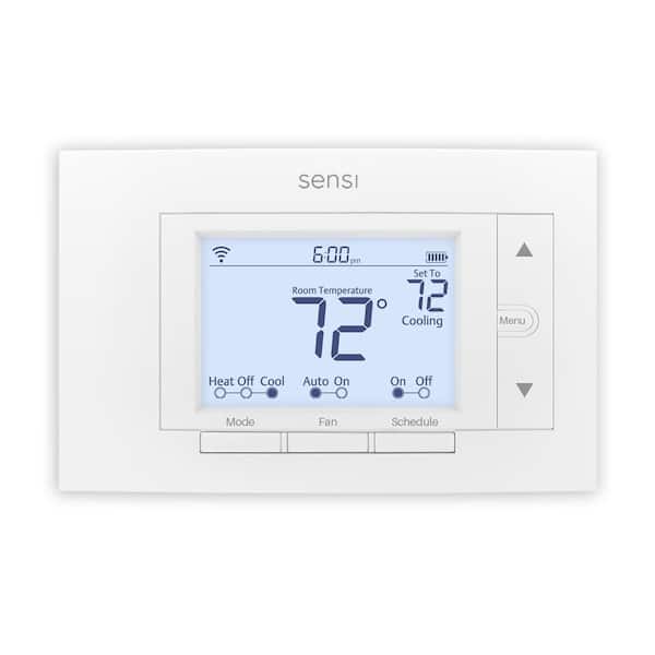 Sensi 7-day Programmable Wi-Fi Smart Thermostat, No C-Wire Required for Most Systems