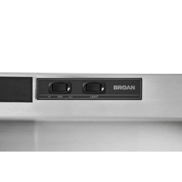 F403604 by Broan - Broan® 36-Inch Convertible Under-Cabinet Range Hood, 230  Max Blower CFM, Stainless Steel