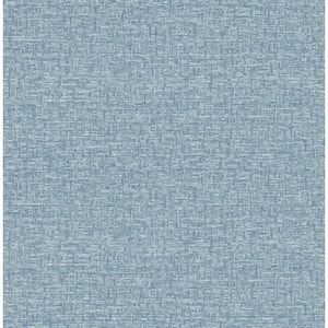 Minerva Denim Blue Texture Geometric Textured Paper Non-Pasted Wallpaper