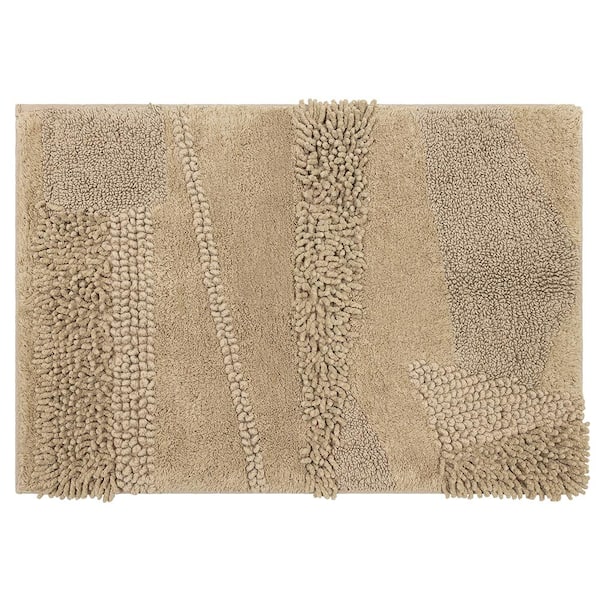 Mohawk Home Composition Taupe 24 in. x 60 in. Cotton Bath Mat