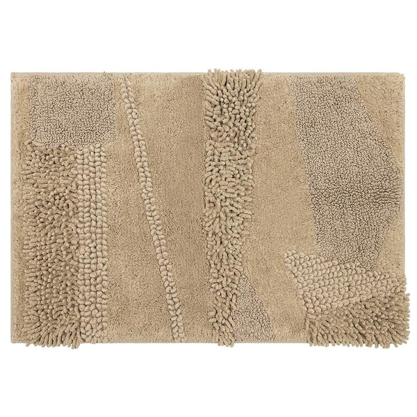 Mohawk Home Composition Taupe 27 in. x 45 in. Cotton Bath Mat