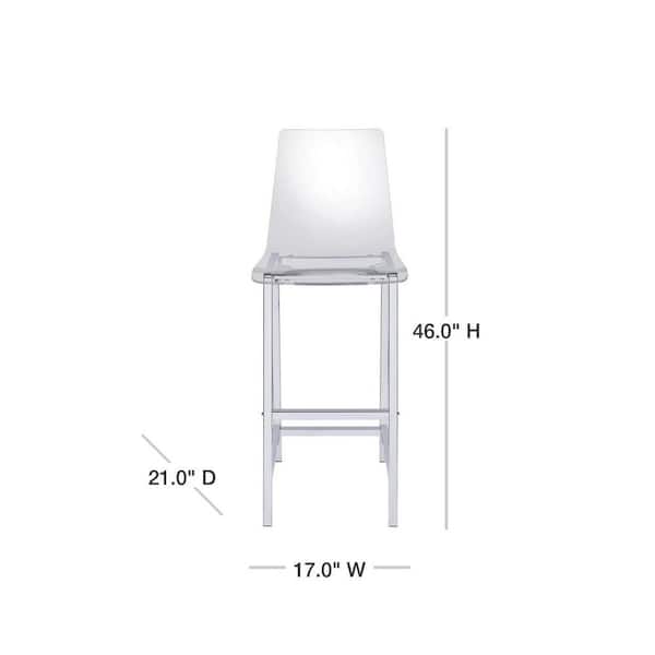 acrylic bar stools set of 2