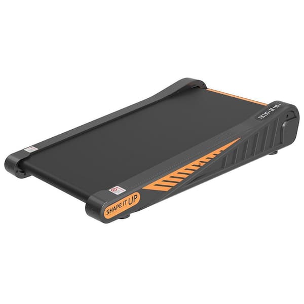2 HP Black Metal Portable Walking Pad Under Desk Electric Treadmill with 8% Incline, LED Display and Remote Control