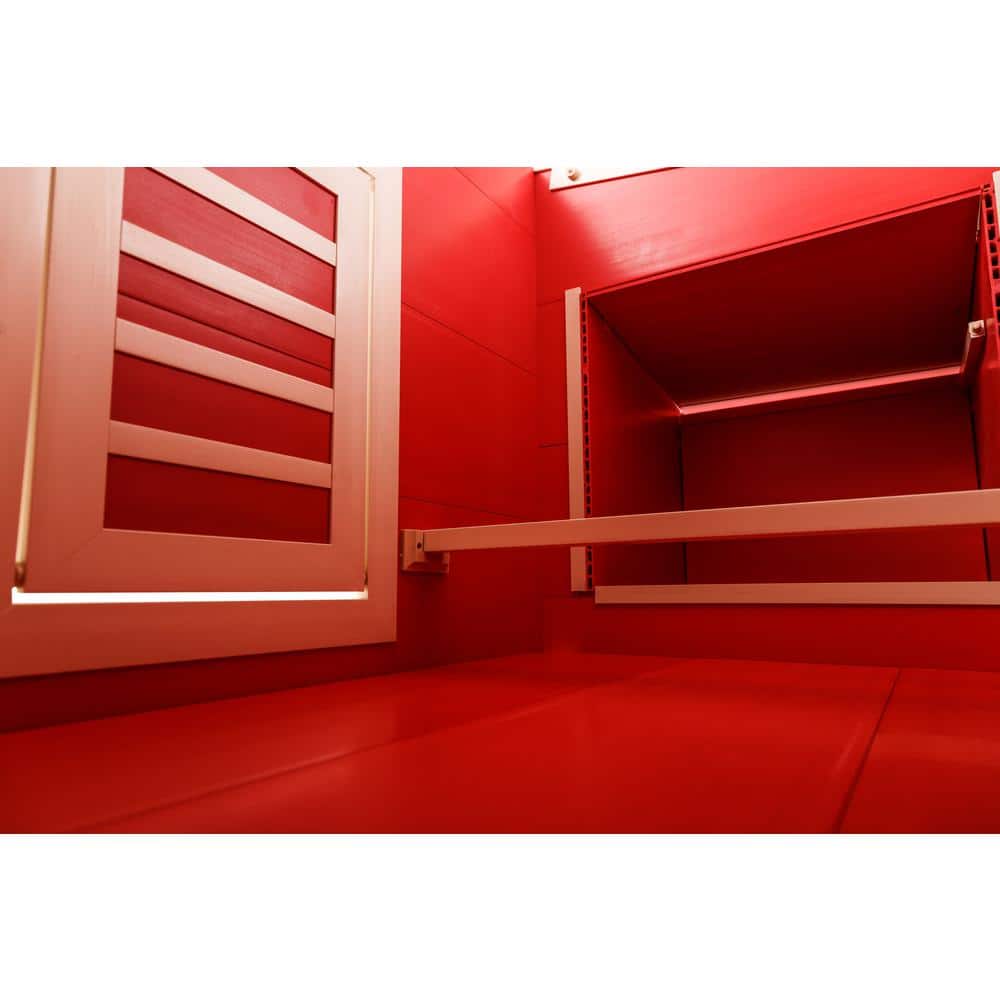 Red Eco-Friendly Composite Chicken Barn with Nesting Box