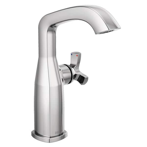 Stryke Mid-Height Single Handle Single Hole Bathroom Faucet in Polished Chrome