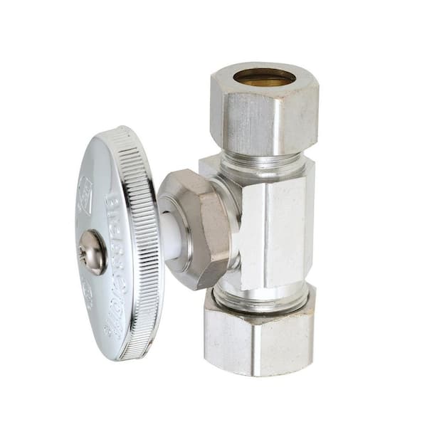 1/2 in. Compression Inlet x 1/2 in. Compression Outlet Multi-Turn Straight Valve