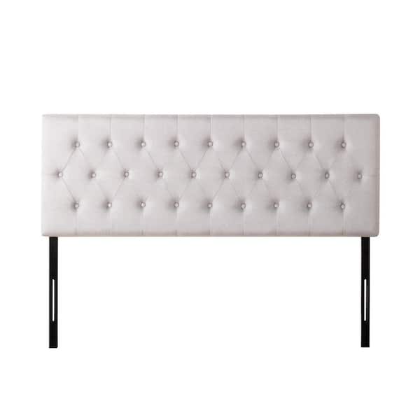Zinus Trina Light Grey Queen Upholstered Headboard MCHDLGQ The Home