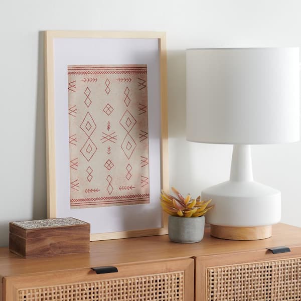 SAFAVIEH Rika Framed Mixed Media Abstract Wall Art 23 in. x 14 in.