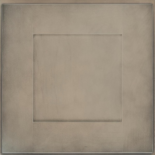 KraftMaid 14-5/8 in. x 14-5/8 in. Cabinet Door Sample in Translucent Monument Grey