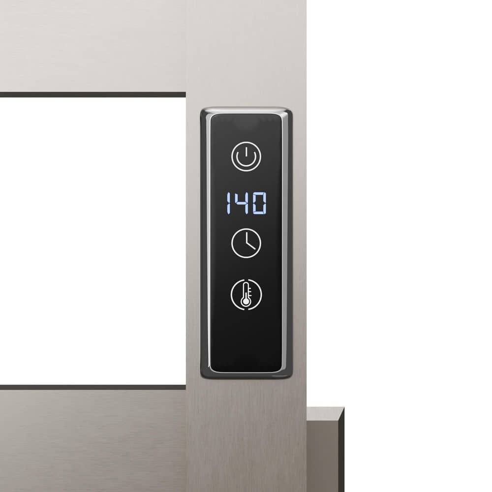 Brushed Nickel Wall Mounted 6-Bar Electric Towel Warmer