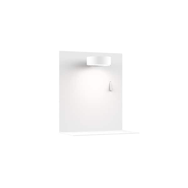 Kuzco Dresden 7-in 1 Light 7-Watt White Integrated LED Wall Sconce