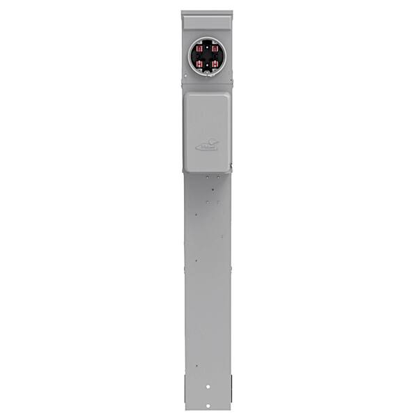 100A Metered RV Earth Burial Pedestal 5-Spaces Back-to-Back 50/30 Amp RV Receptacles and 20 Amp GFCI Recept (M075CB6010)