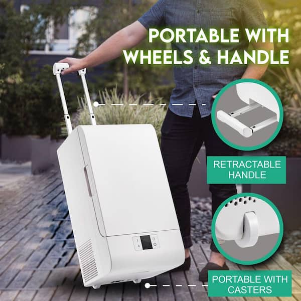 Equator 0.7 cu.ft. Portable Casters Rolling Fridge-Freezer Frost