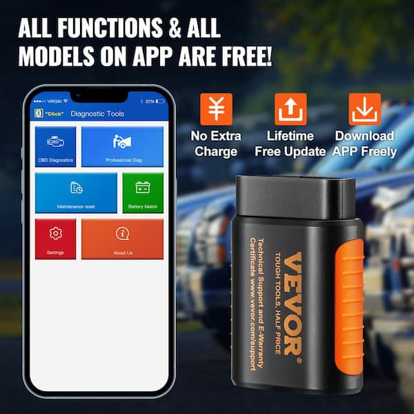 ELM327 WIFI OBD2 EOBD Scan Tool Support Android and iPhone/iPad Software  V2.1
