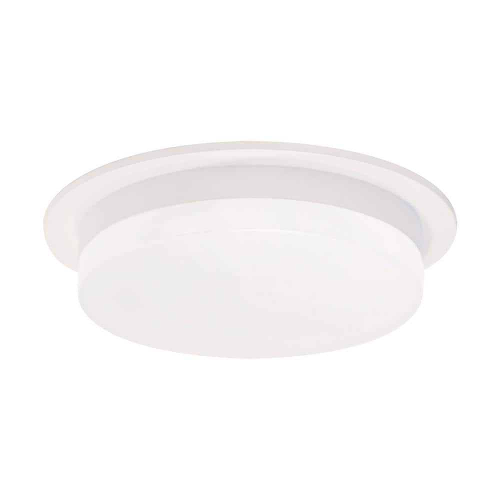 Stockton Slim White Aluminum LED Flush Mount for Indoor/Outdoor