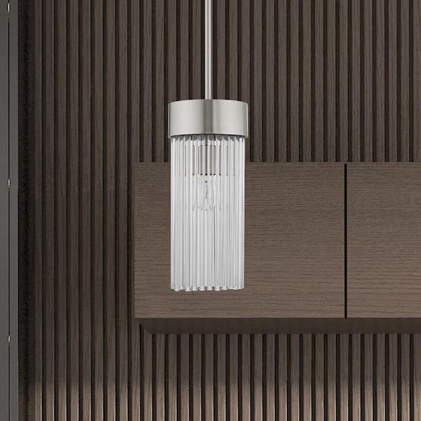 AVIANCE LIGHTING Worthington 1-Light Brushed Nickel Pendant