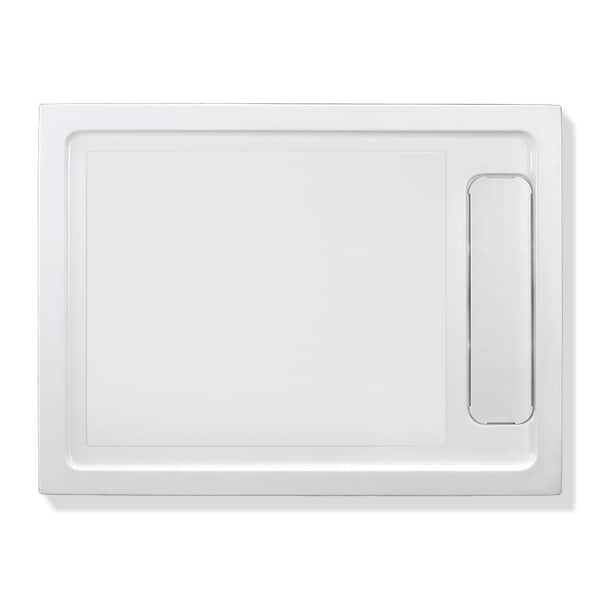 OVE Decors 32 in. W x 48 in. L Alcove Shower Pan Base with Reversible Drain in White