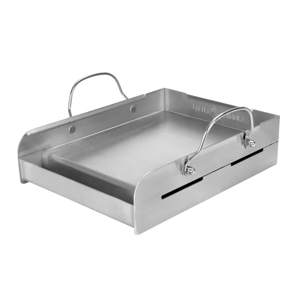 14" x 16" Stainless Steel BBQ Griddle with Handles