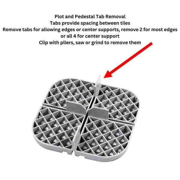 The Tile Doctor 914836-12 Fixed Plastic Pedestal 5/8